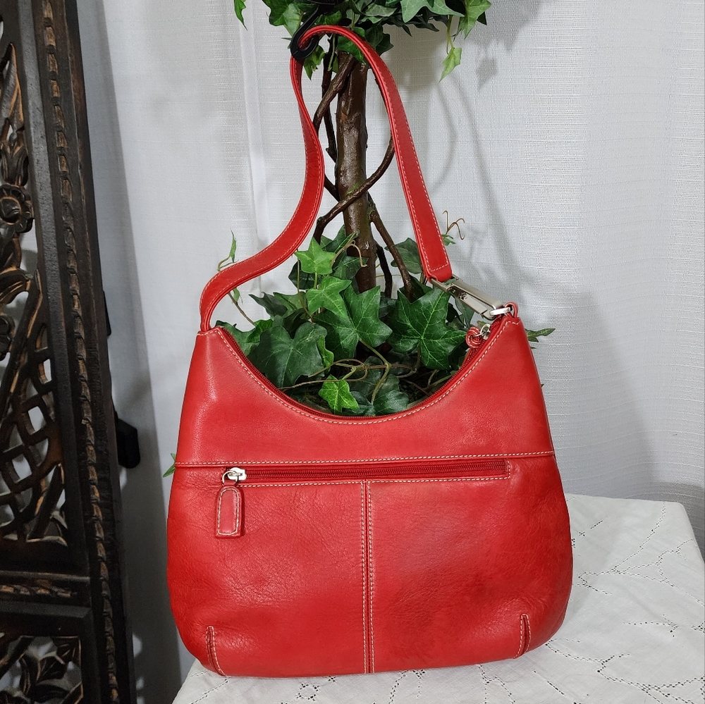 Leather Tignanello shoulder bag